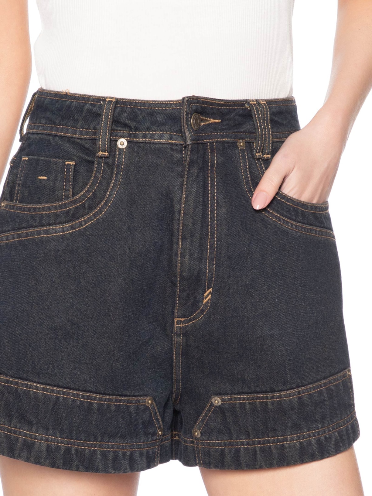Short Feminino Jeans Avril – Azul Nk