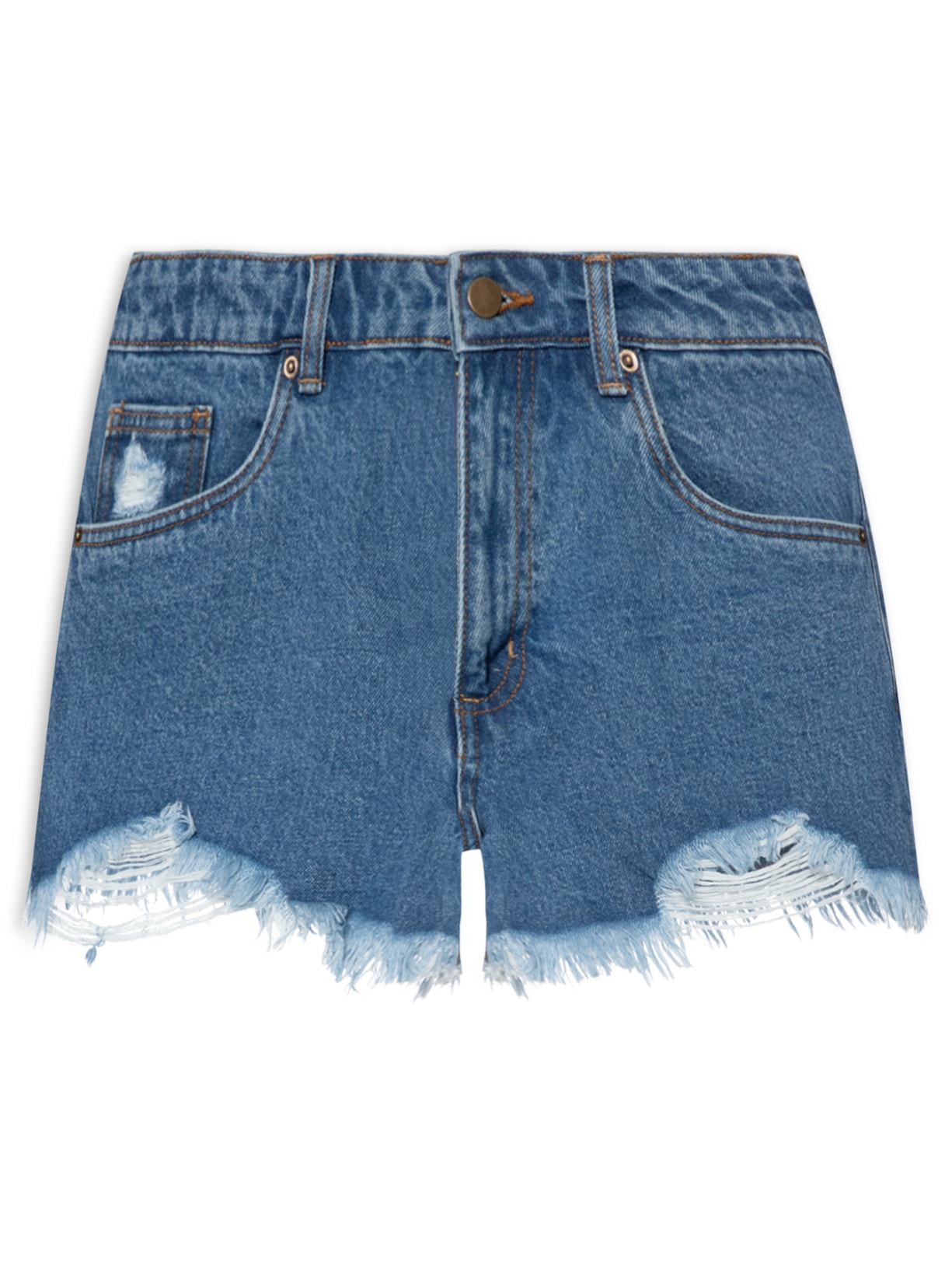 Short Feminino Jeans - Azul