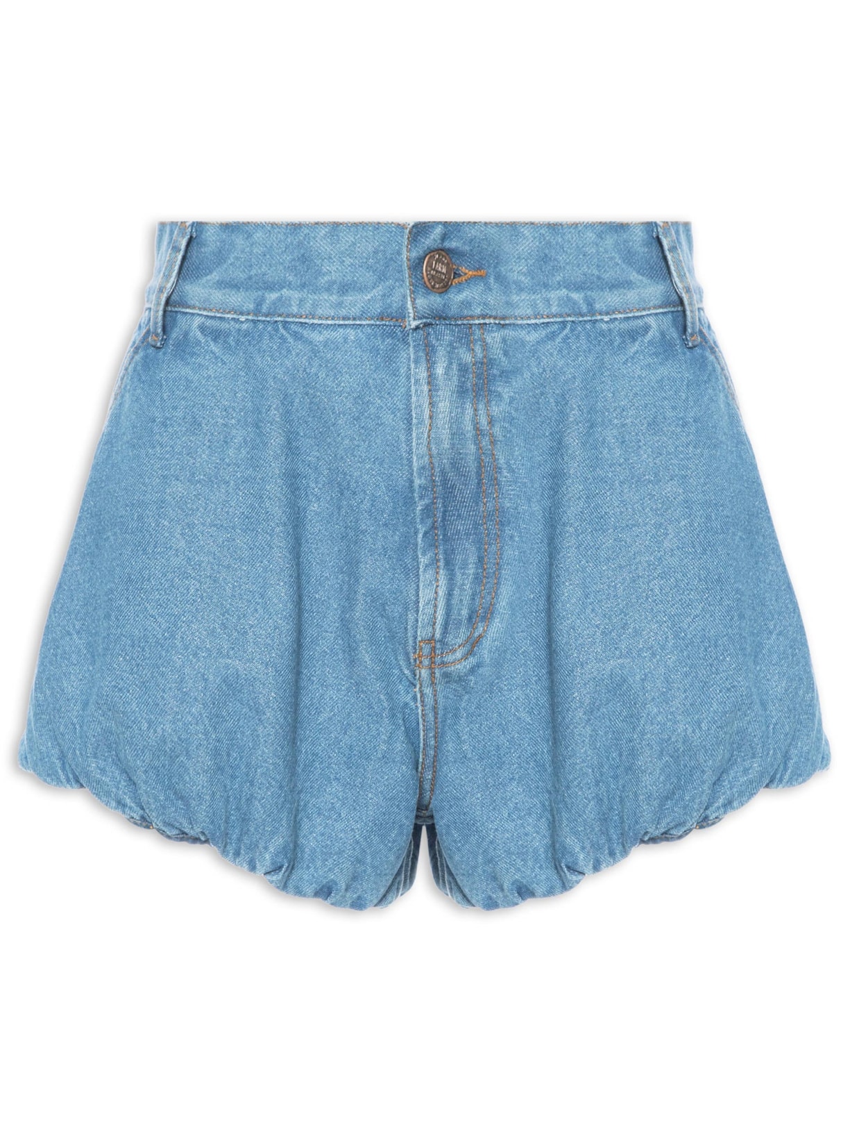 Short Feminino Jeans Balonê Azul Farm