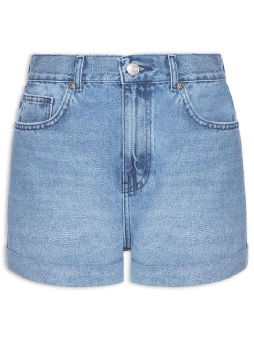 Short Feminino Jeans Barra Italiana - Azul
