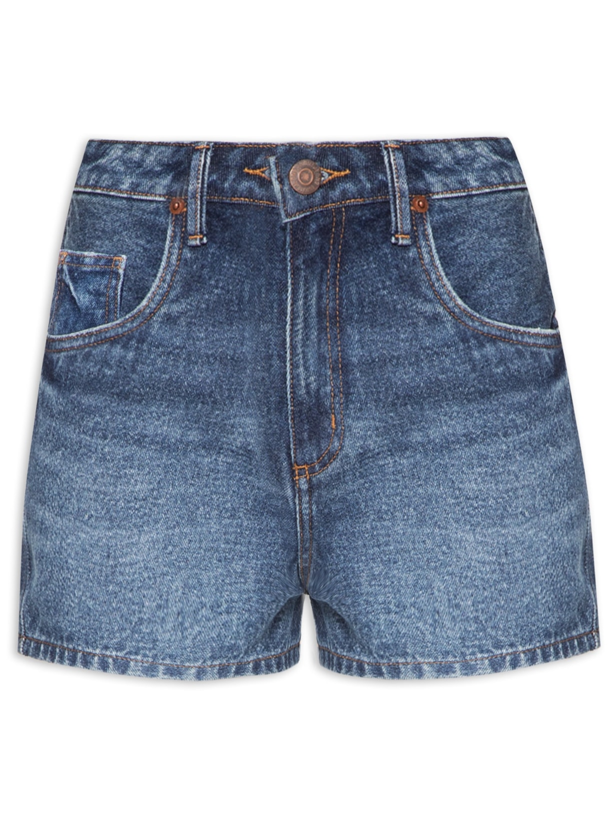 Short Feminino Jeans Basic Blue - Azul