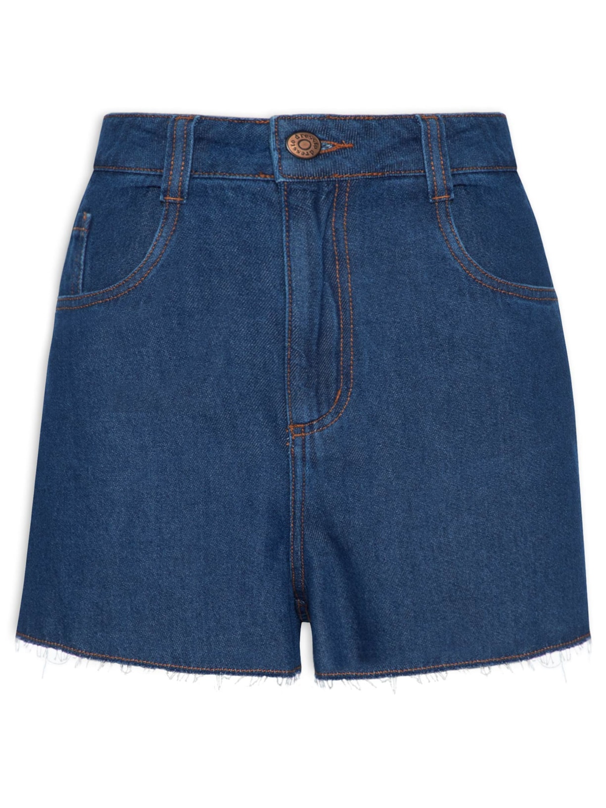 Short Feminino Jeans Basic Dark - Azul
