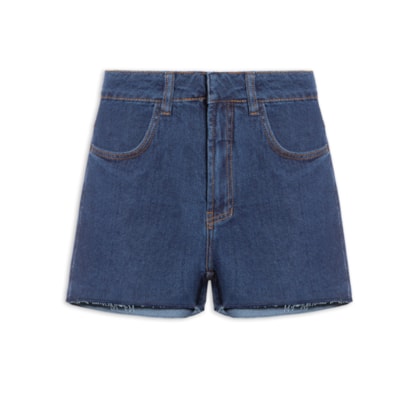 Short Feminino Jeans Básico - Azul