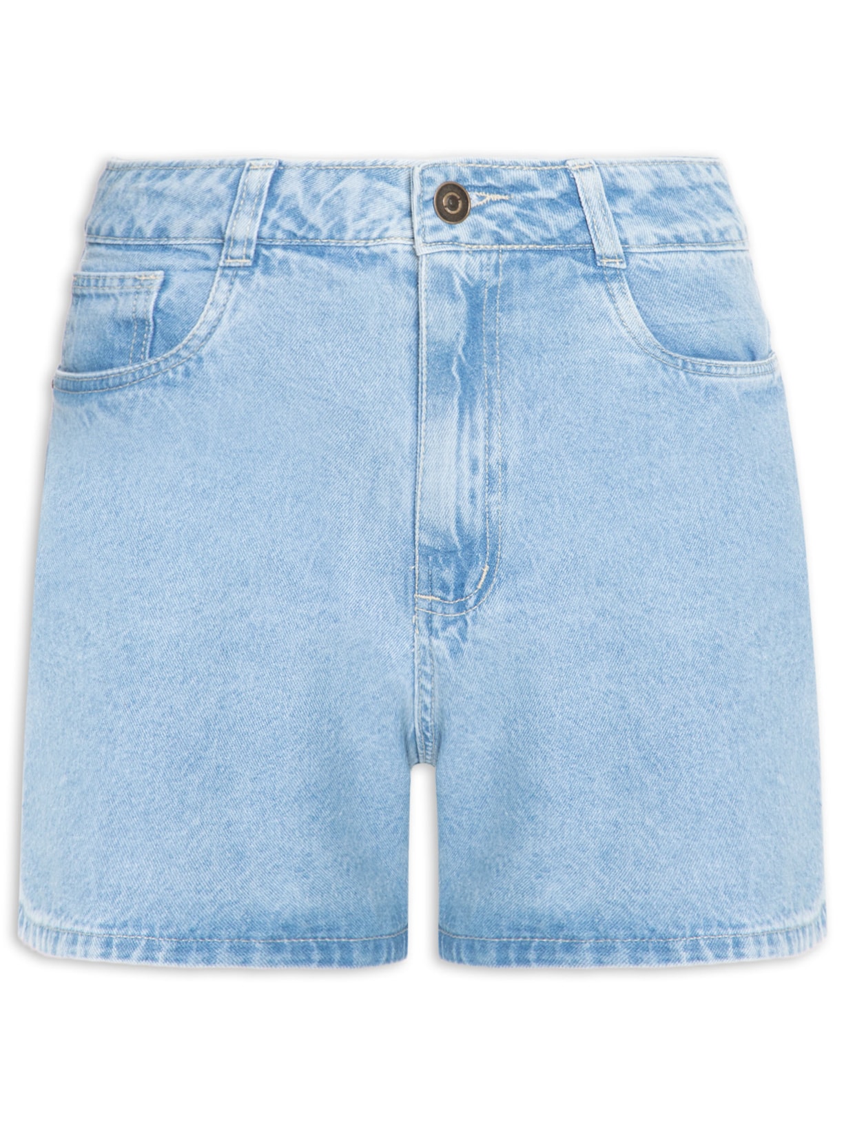 Short Feminino Jeans Básico - Azul