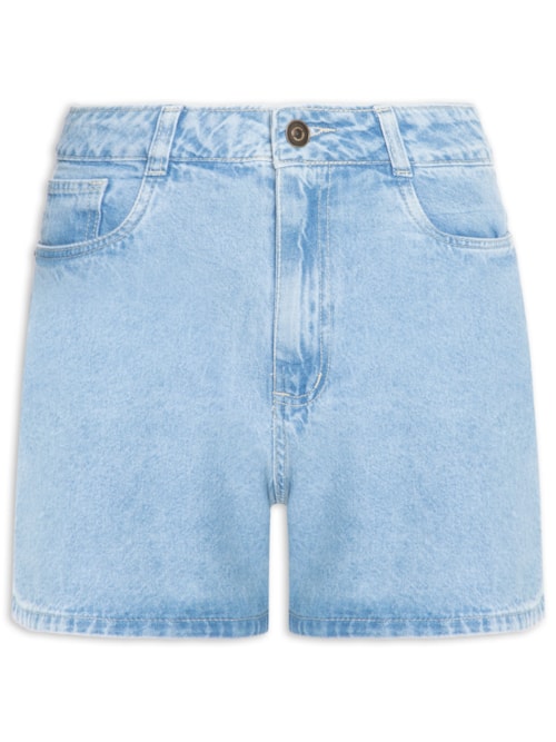 Short Feminino Jeans Básico - Azul