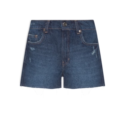 Short Feminino Jeans Box Blue Intense - Azul