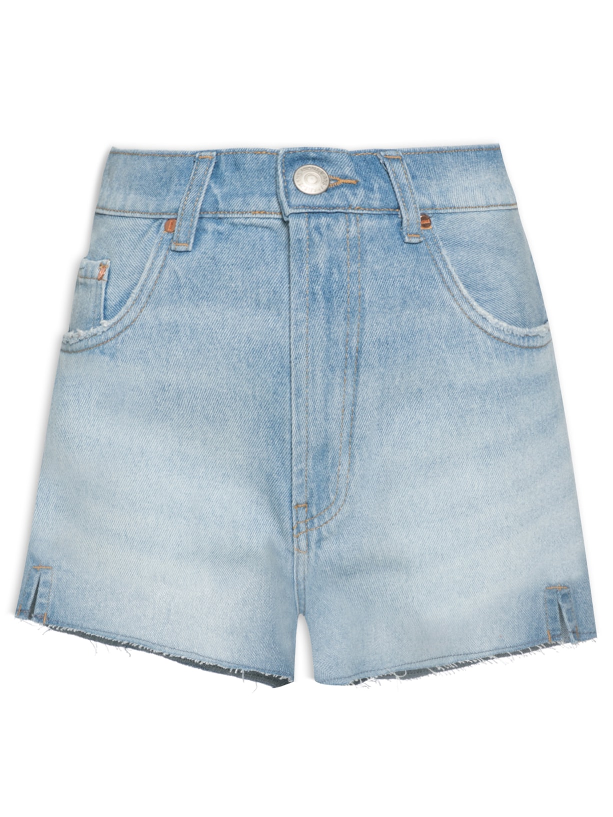 Short Feminino Jeans Boy Light Wash - Azul