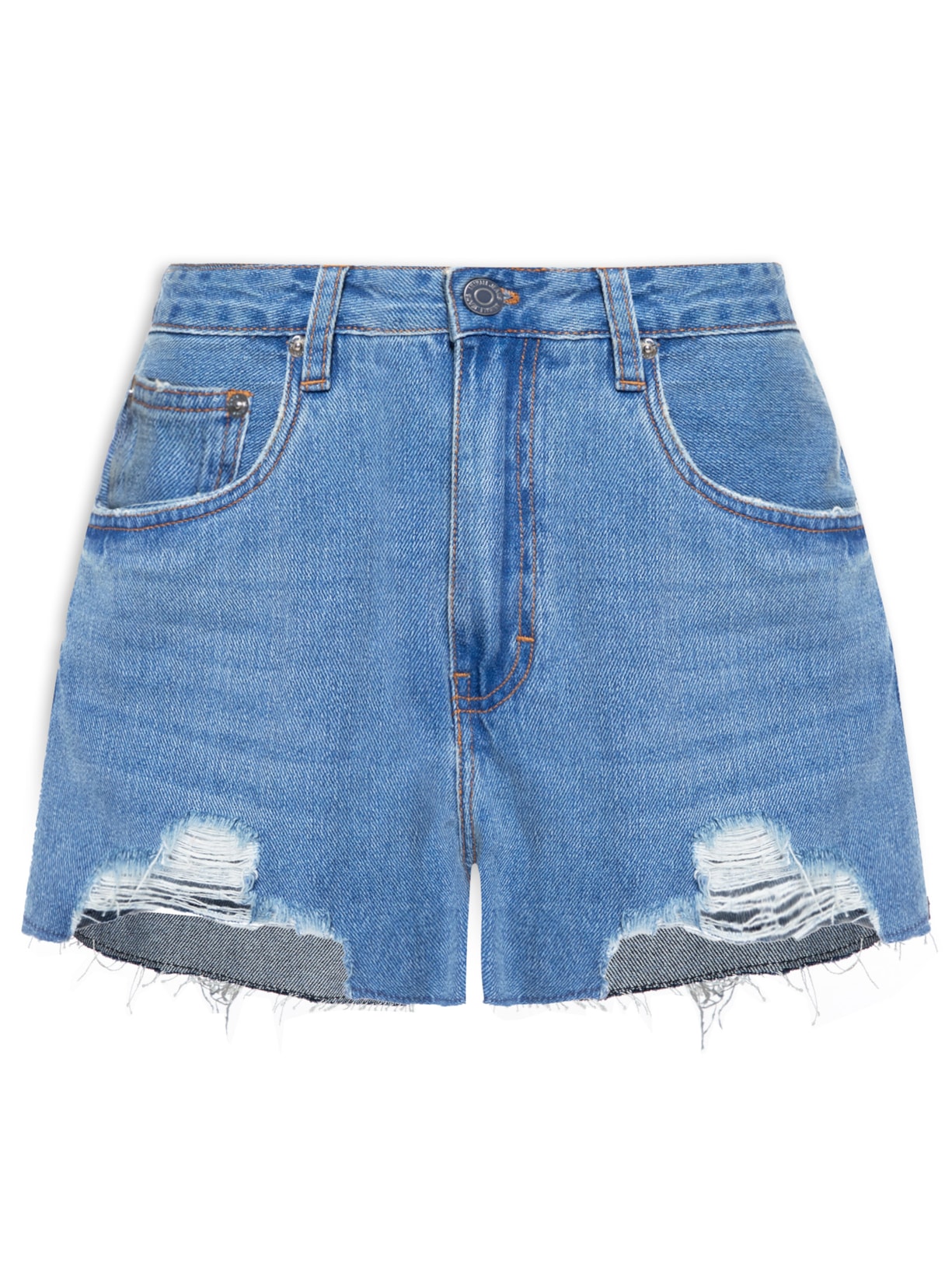Short Feminino Jeans Boy Royal - Azul