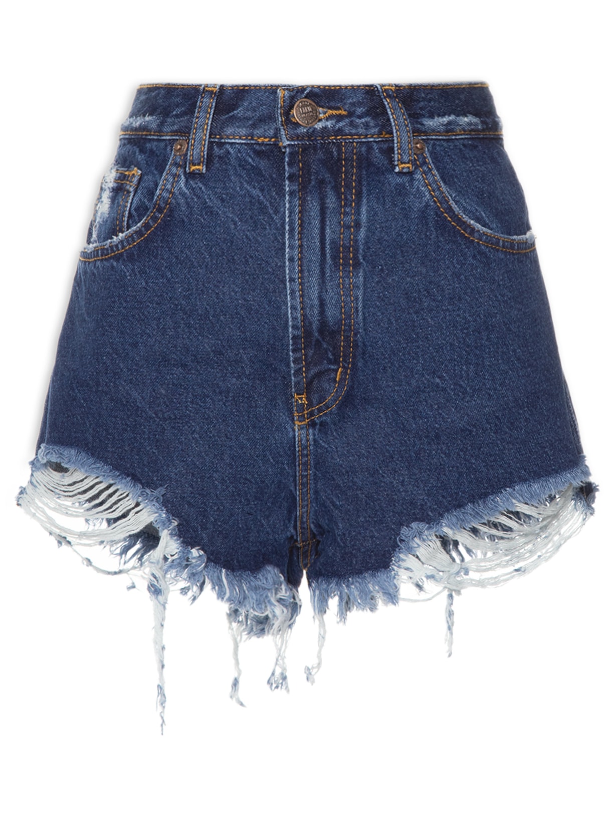 Short Feminino Jeans Curva - Azul