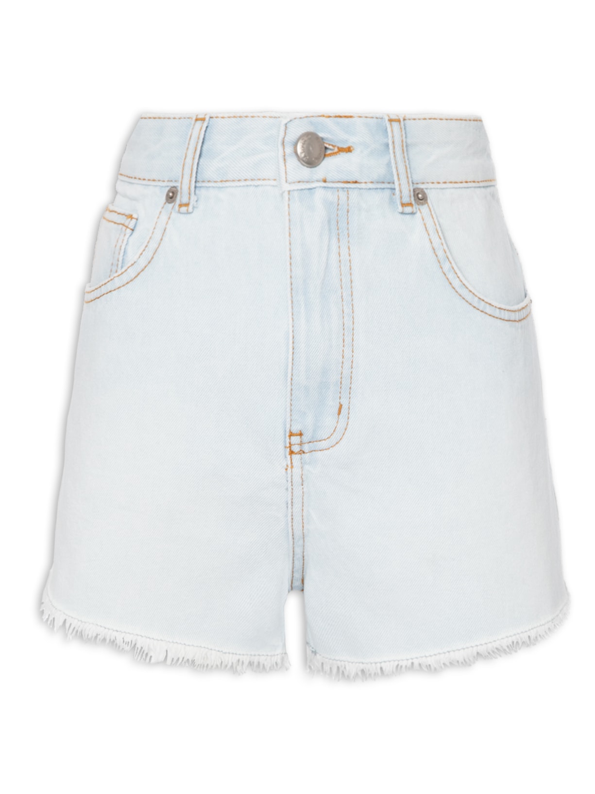 Short Feminino Jeans Curva Azul Farm