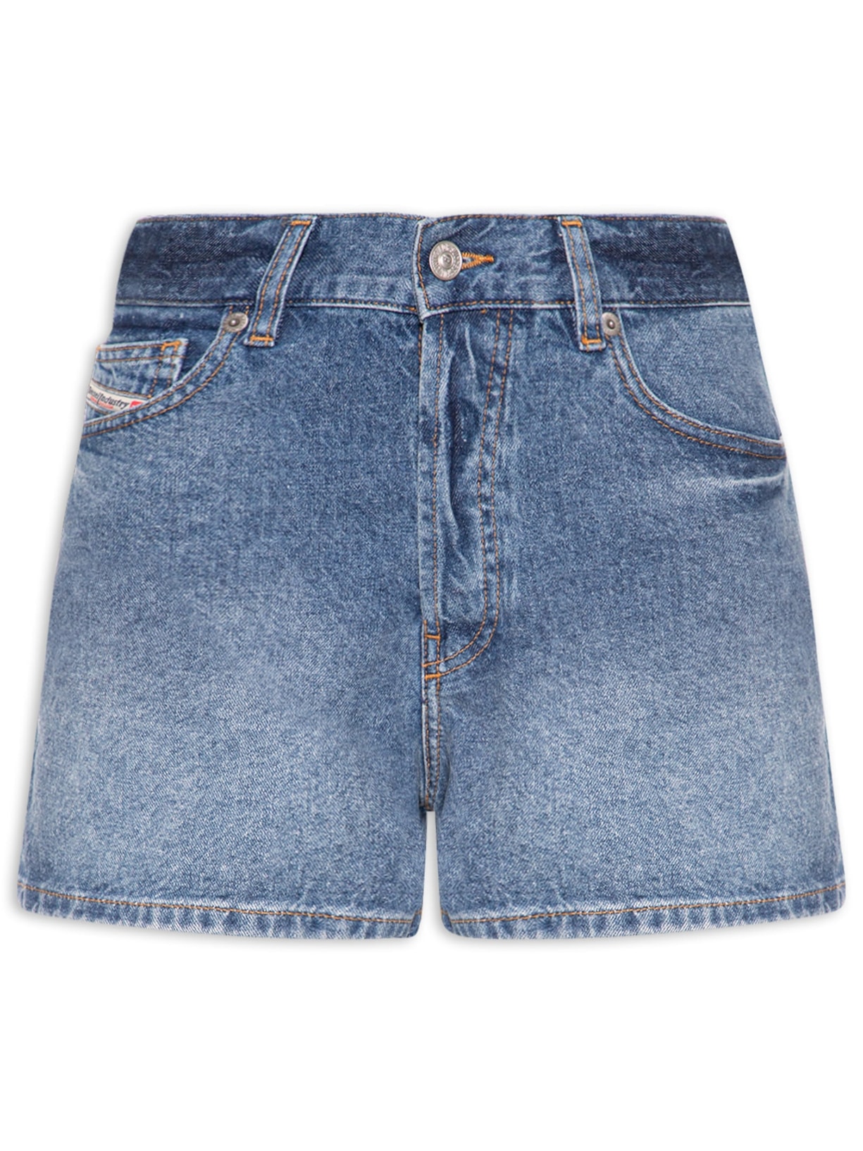 Short Feminino Jeans De-Helios Azul Diesel