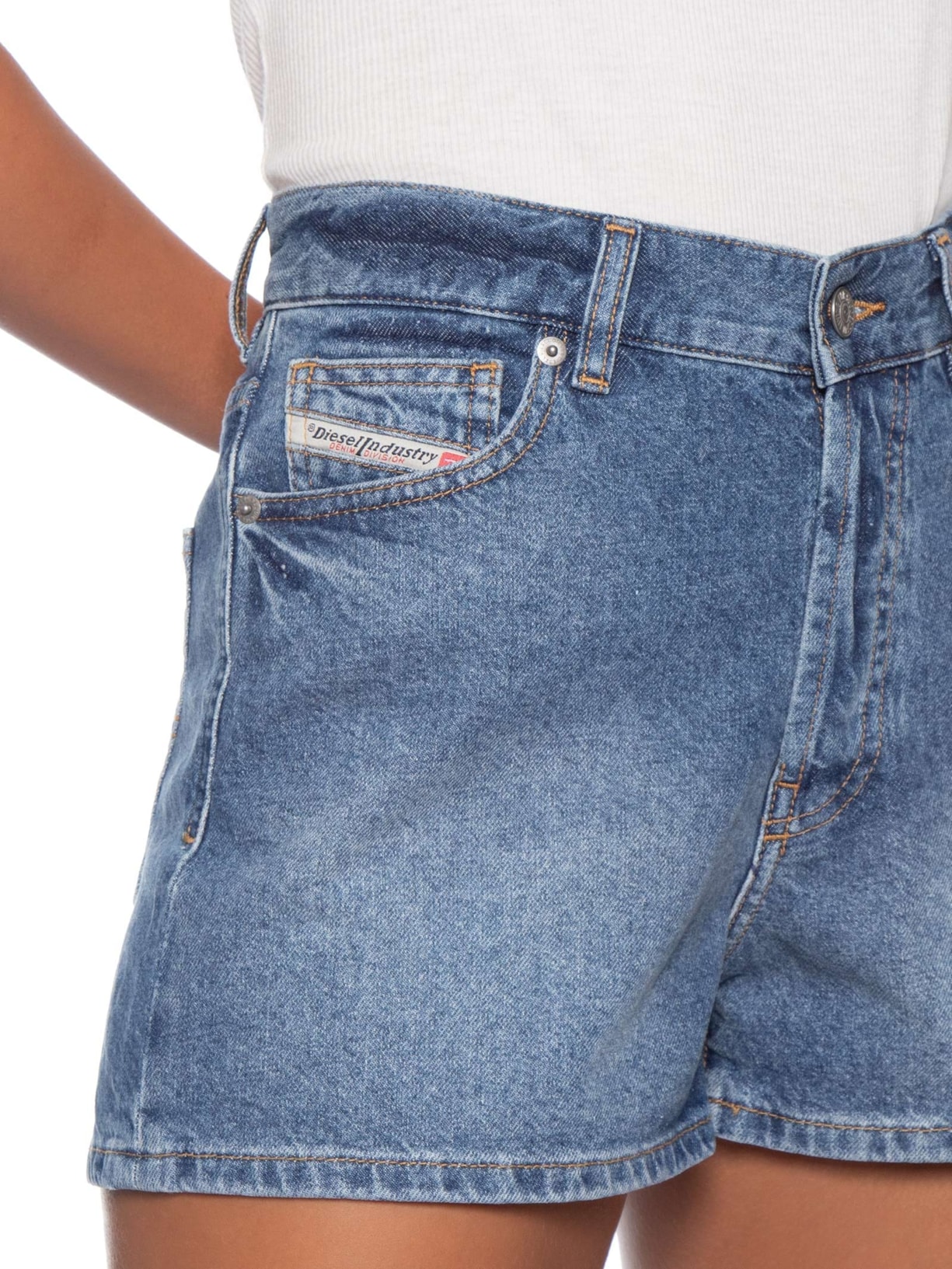 Short Feminino Jeans De-Helios Azul Diesel