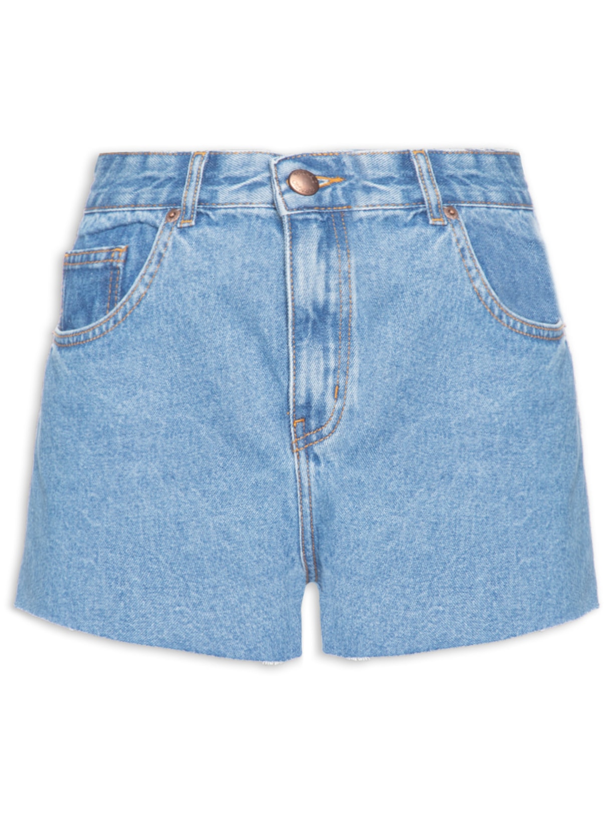Short Feminino Jeans Evasê – Azul Farm