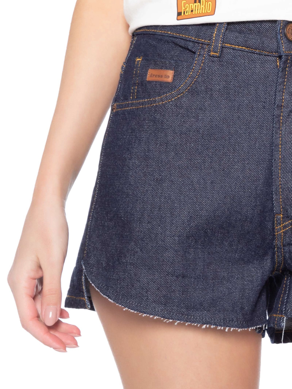 Short Feminino Jeans Intense Blue Azul Dress To