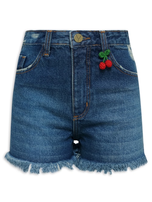 Short Feminino Jeans Mia - Azul
