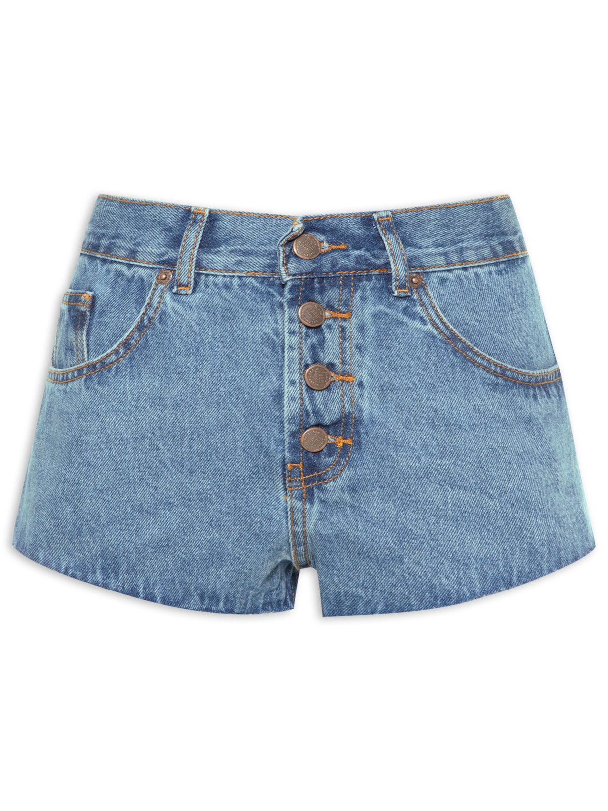 Short Feminino Jeans Mini - Azul
