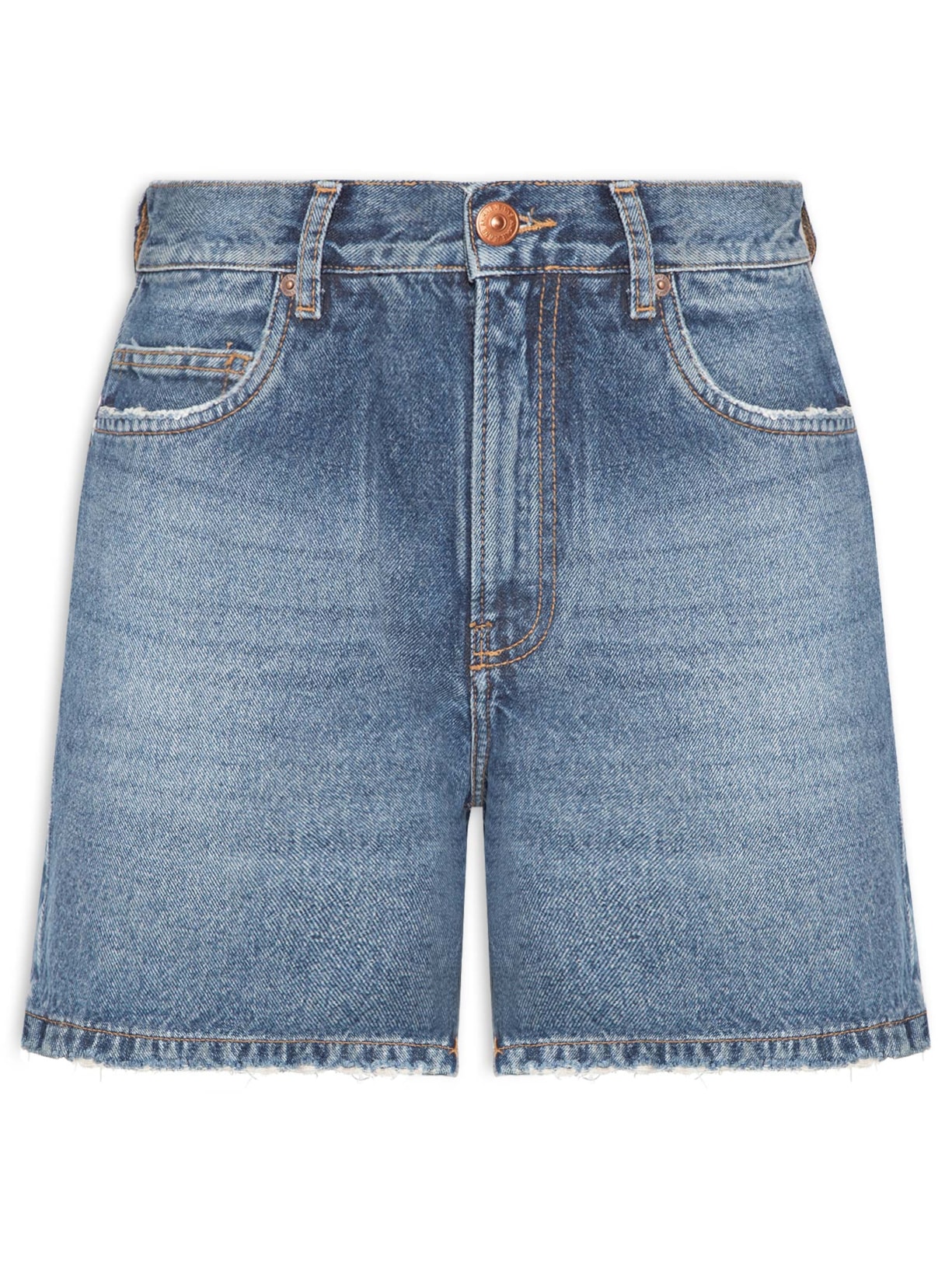 Short Feminino Jeans Mom Fit Pence New Basic Azul Animale Jeans