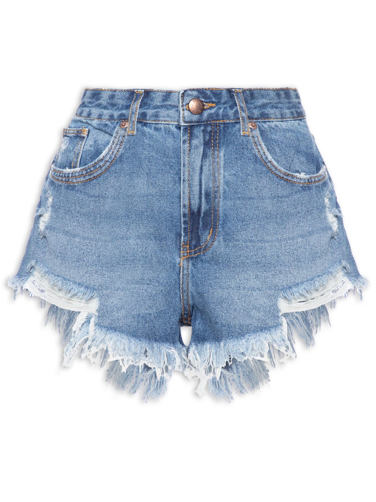 Short Feminino Jeans Praiano Azul Farm