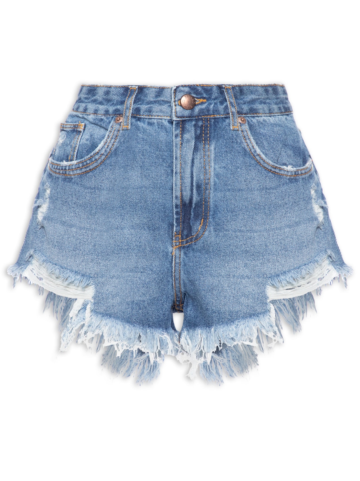 Short Feminino Jeans Praiano Azul Farm