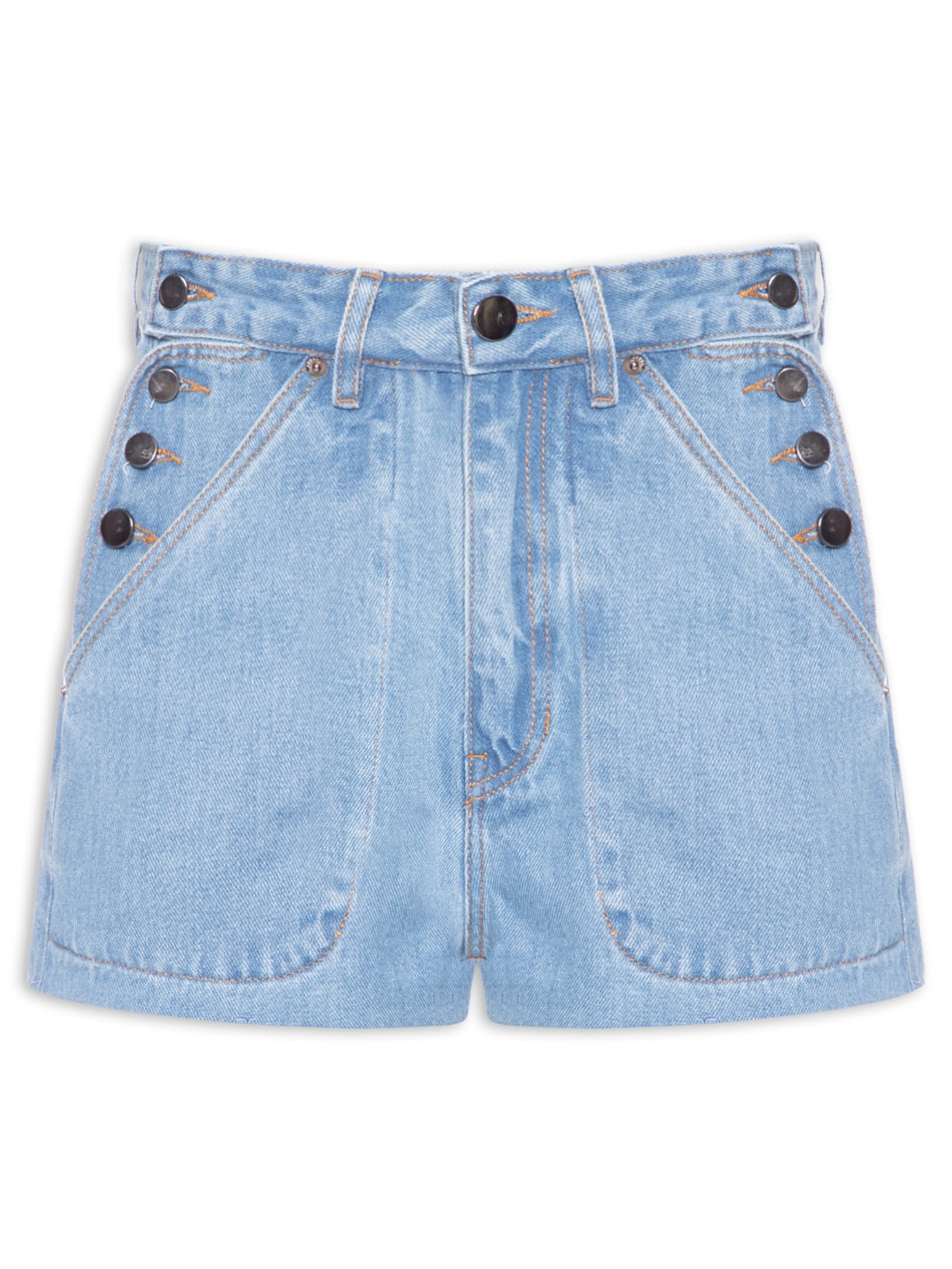 Short Feminino Jeans Sailor Jeans - Azul
