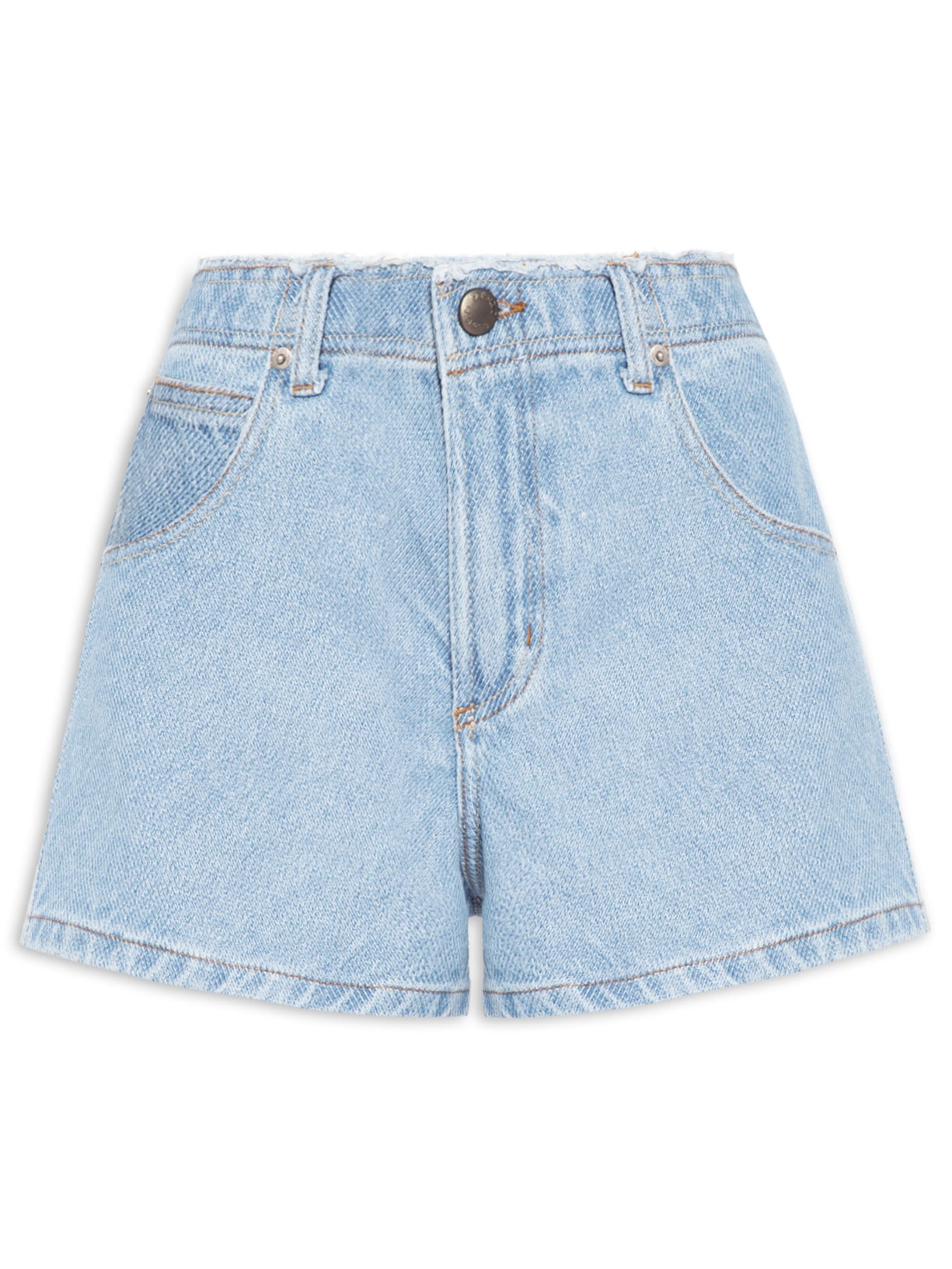 Short Feminino Jeans Textura Azul Farm