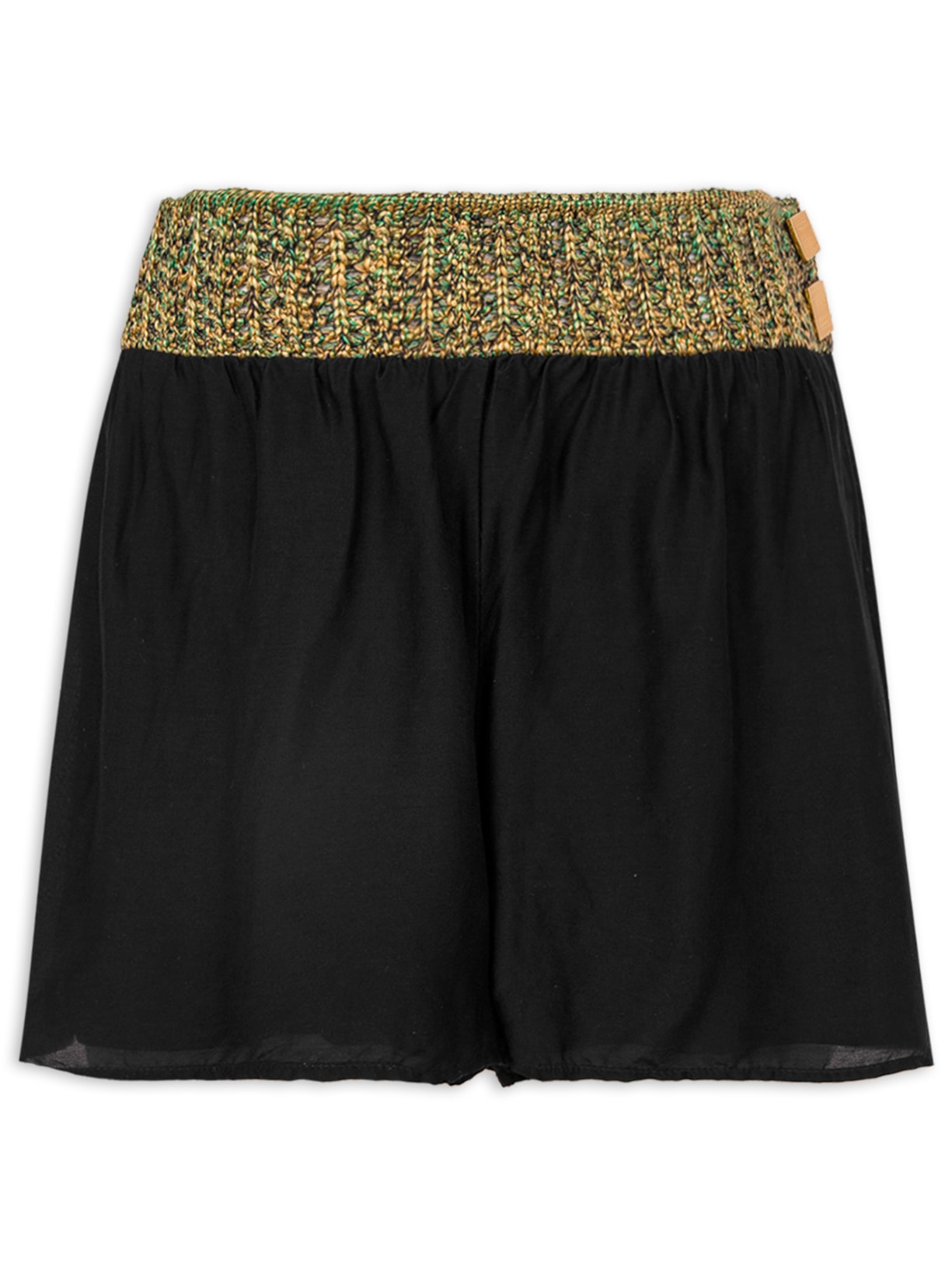 Short Feminino Kasey Detalhe - Preto