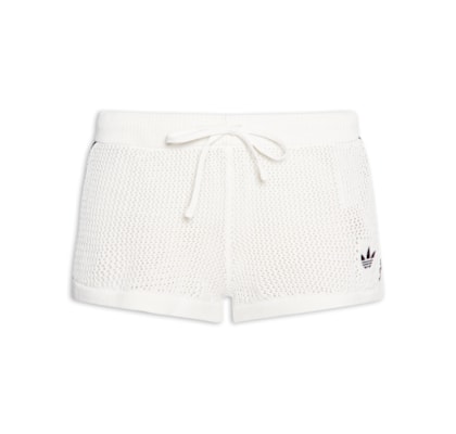 Short Feminino Knitted Crochet - Branco
