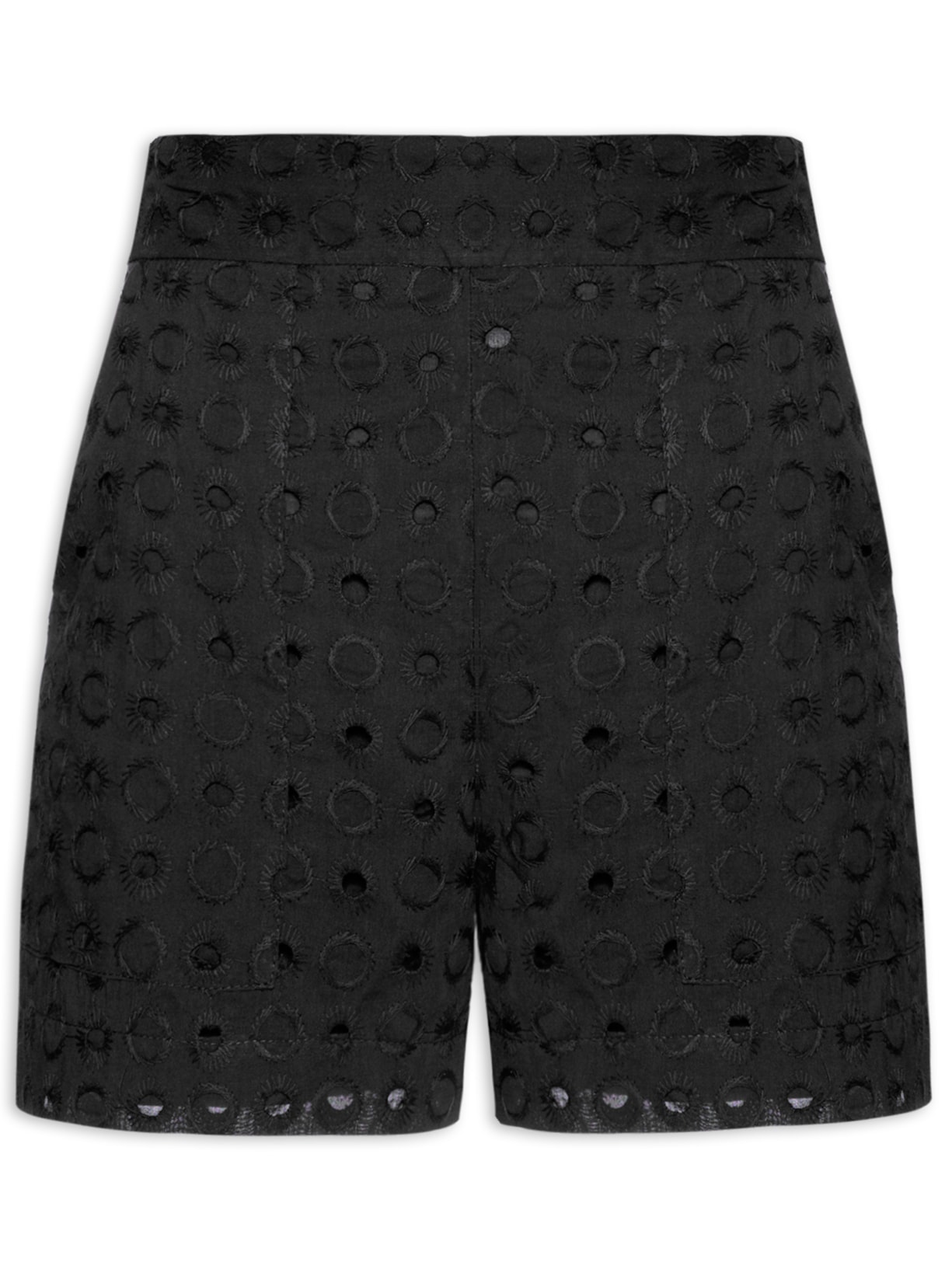 Short Feminino Laise Bolso Chapado - Preto