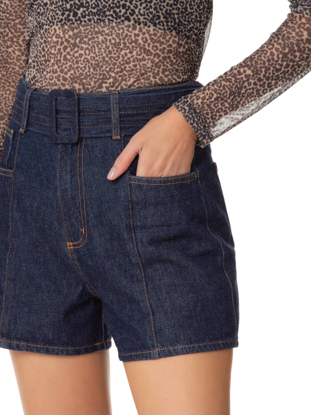 Short Feminino Lemonade Jeans Azul Le Lis