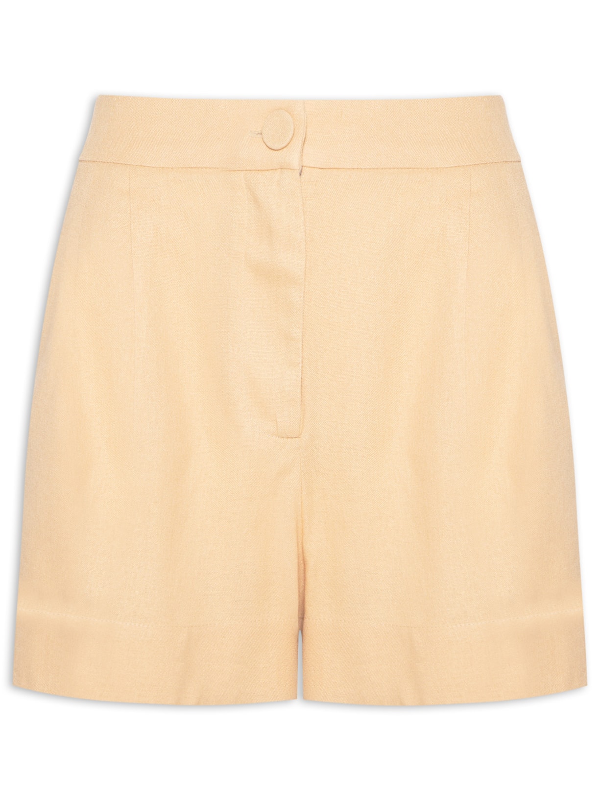 Short Feminino Linho Alfaiataria - Bege