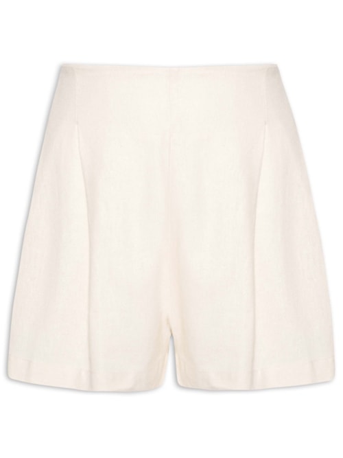 Short Feminino Linho Área - Bege