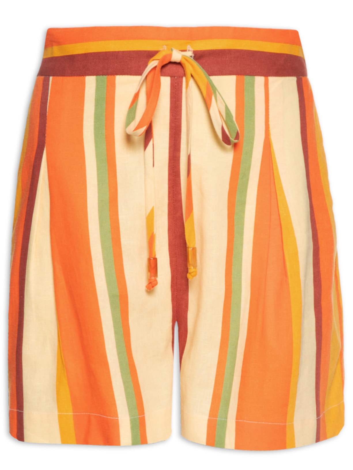 Short Feminino Linho Calma - Laranja