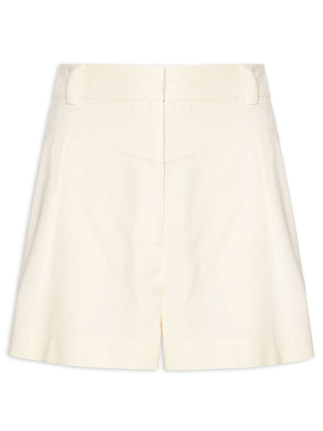 Short Feminino Linho Pala Frente - Amarelo