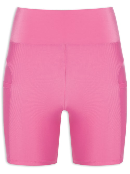 Short Feminino Liso Action - Rosa