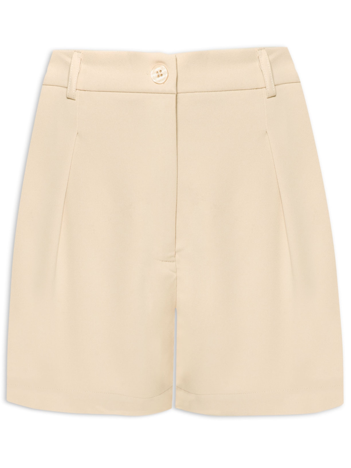 Short Feminino Liso - Bege