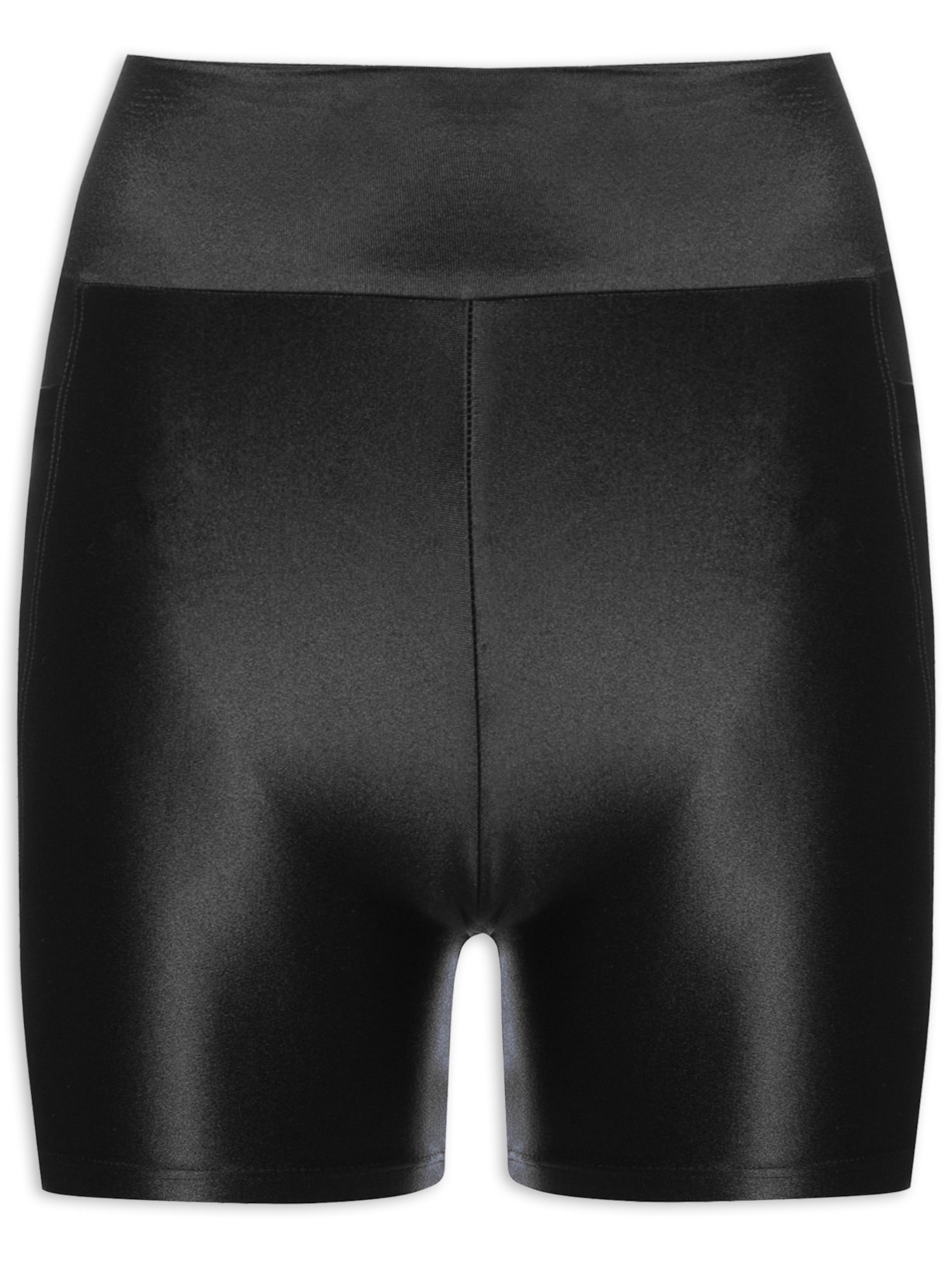 Short Feminino Liso Biker - Preto
