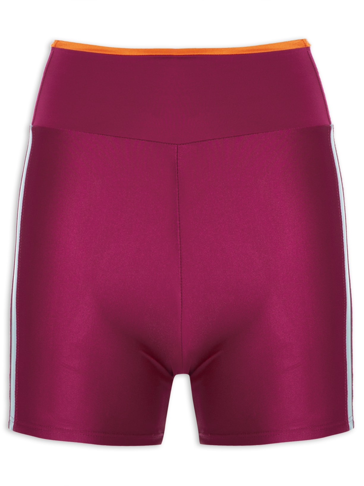 Short Feminino Liso Biker - Vinho