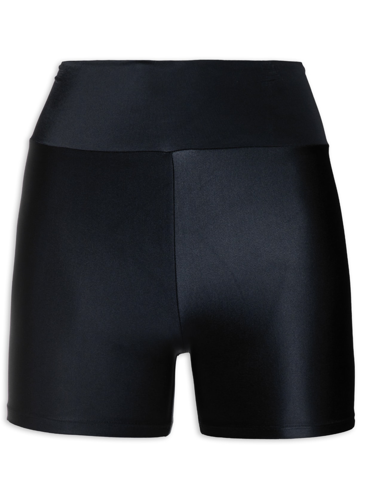 Short Feminino Liso Cós Anatômico - Preto