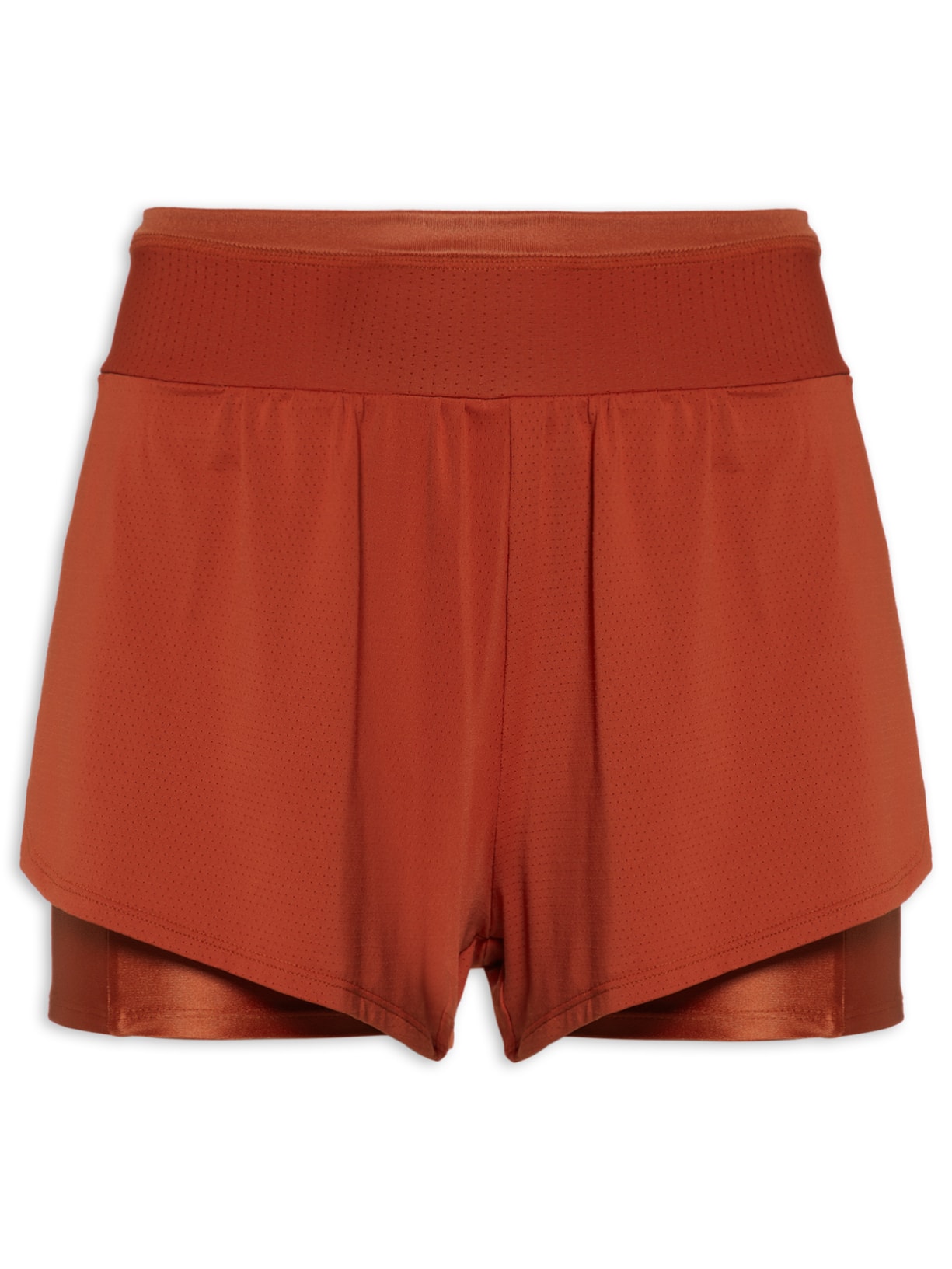 Short Feminino Liso - Laranja