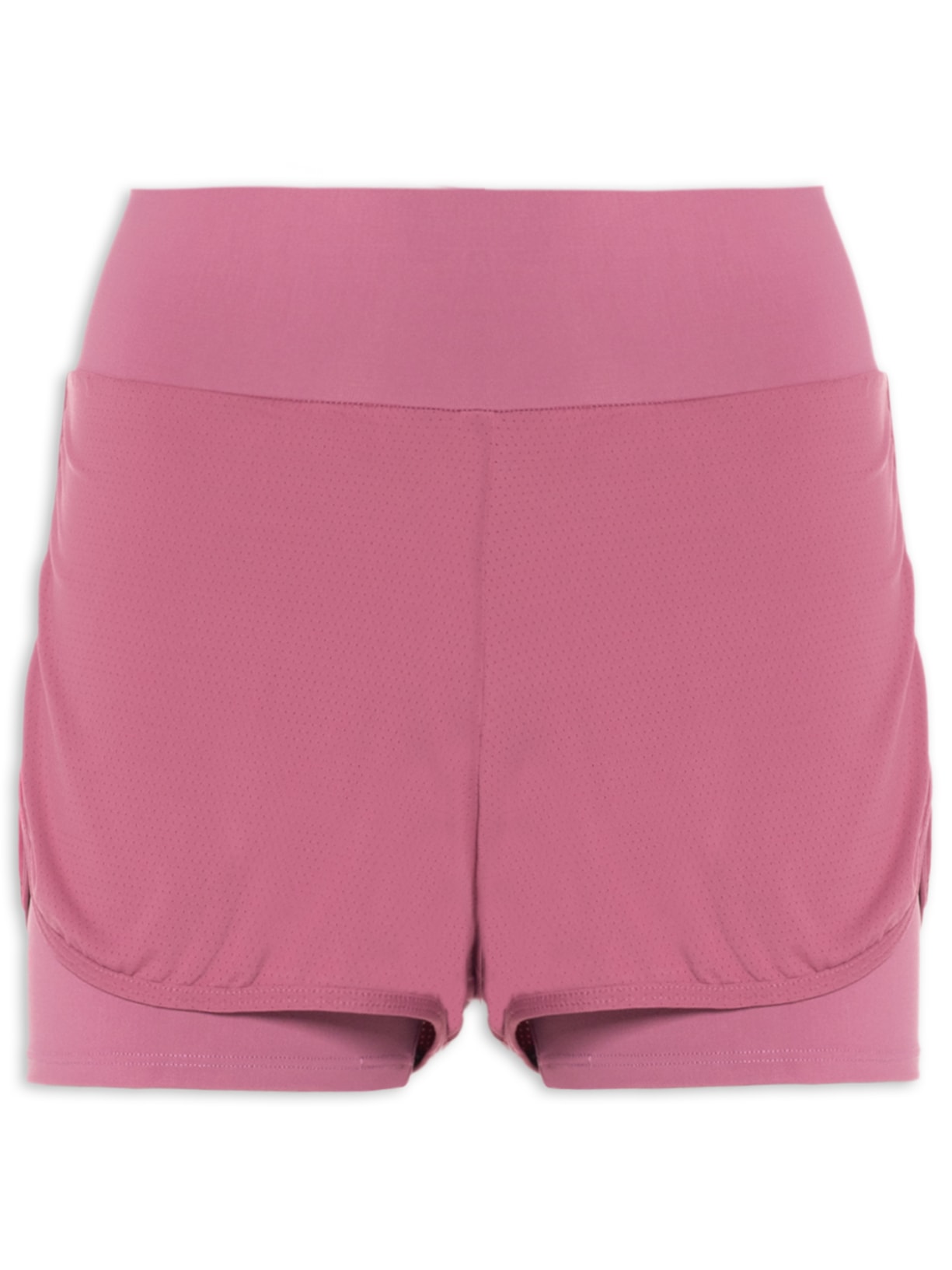 Short Feminino Liso Move Rosa Body For Sure