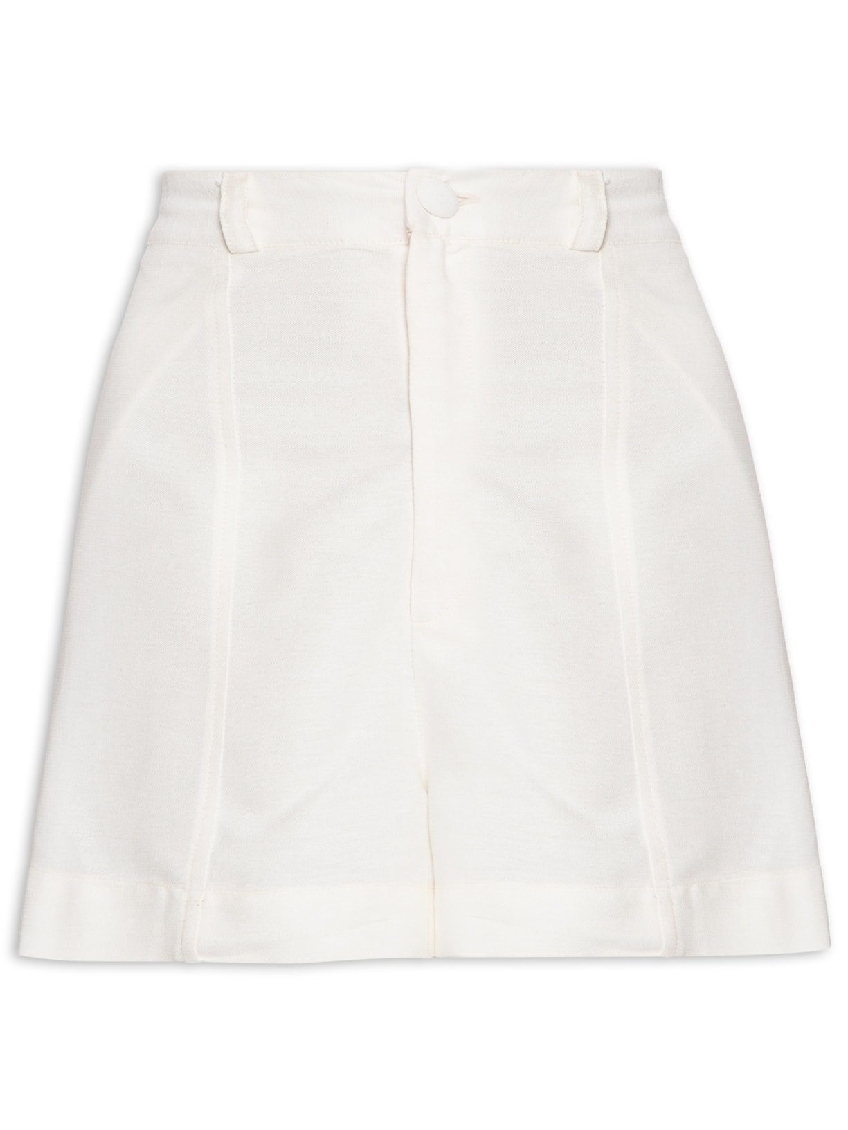 Short Feminino Liso - Off White