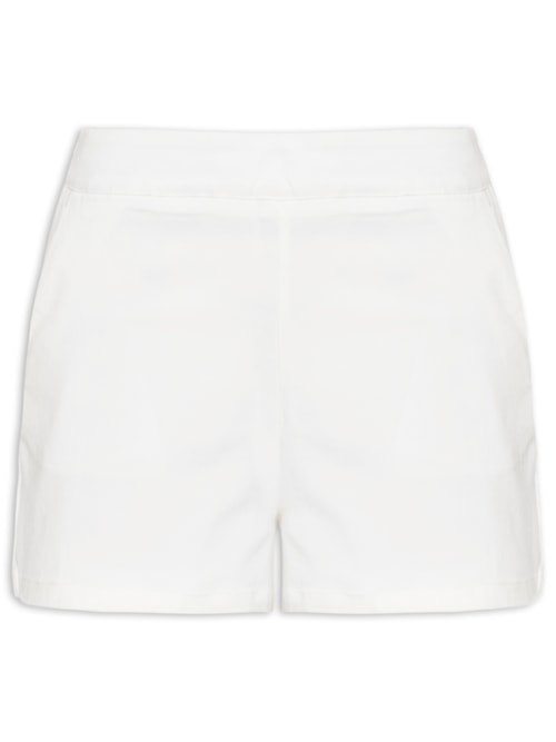 Short Feminino Liso - Off White