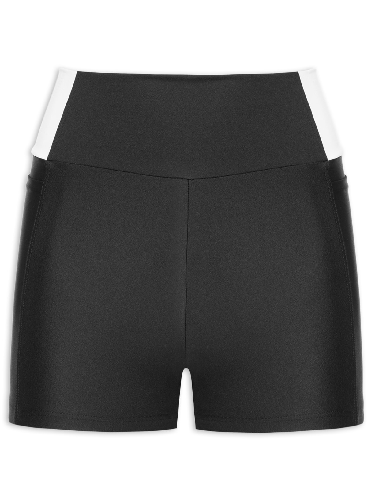 Short Feminino Liso - Preto