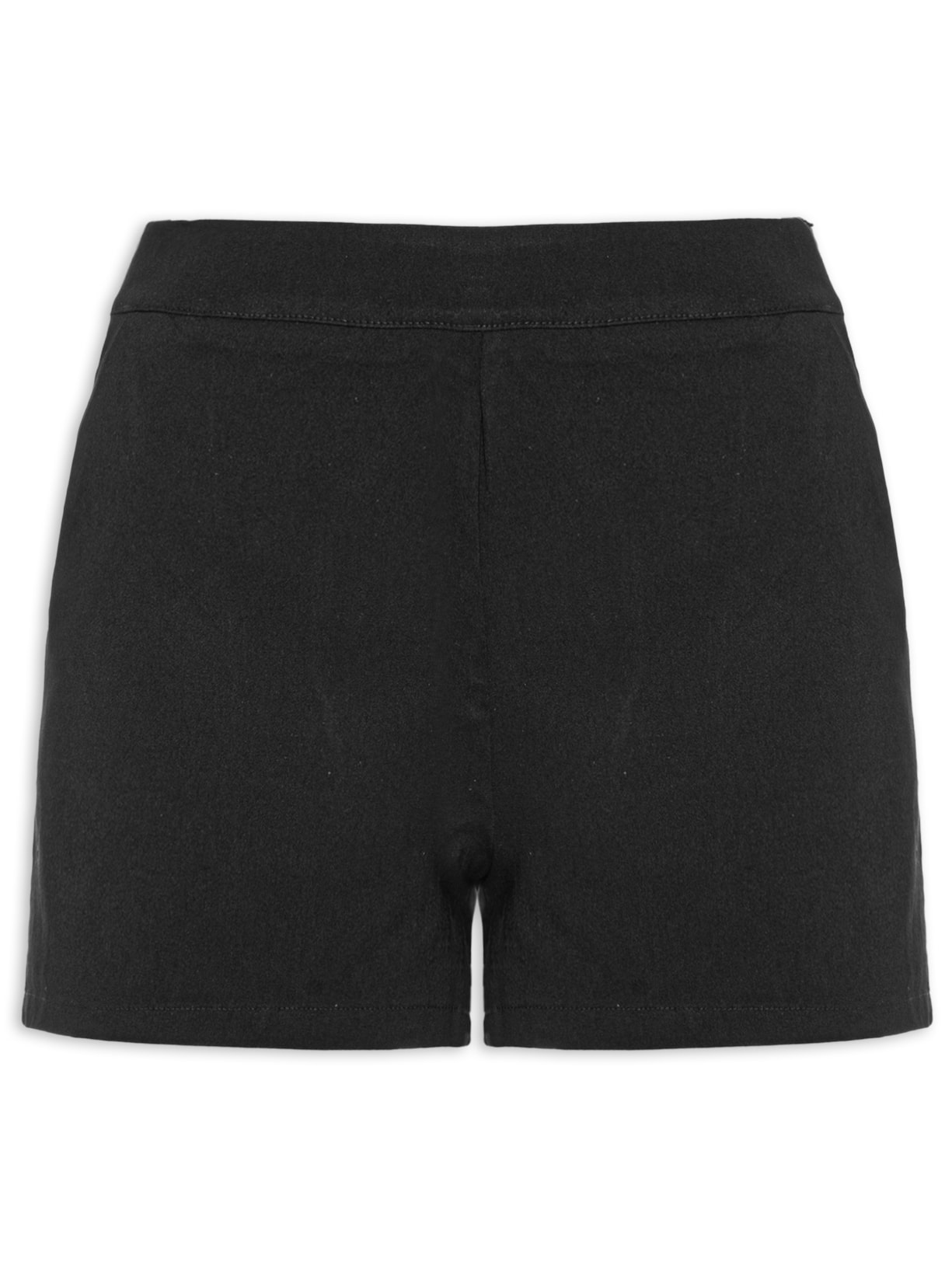 Short Feminino Liso Preto Market 33