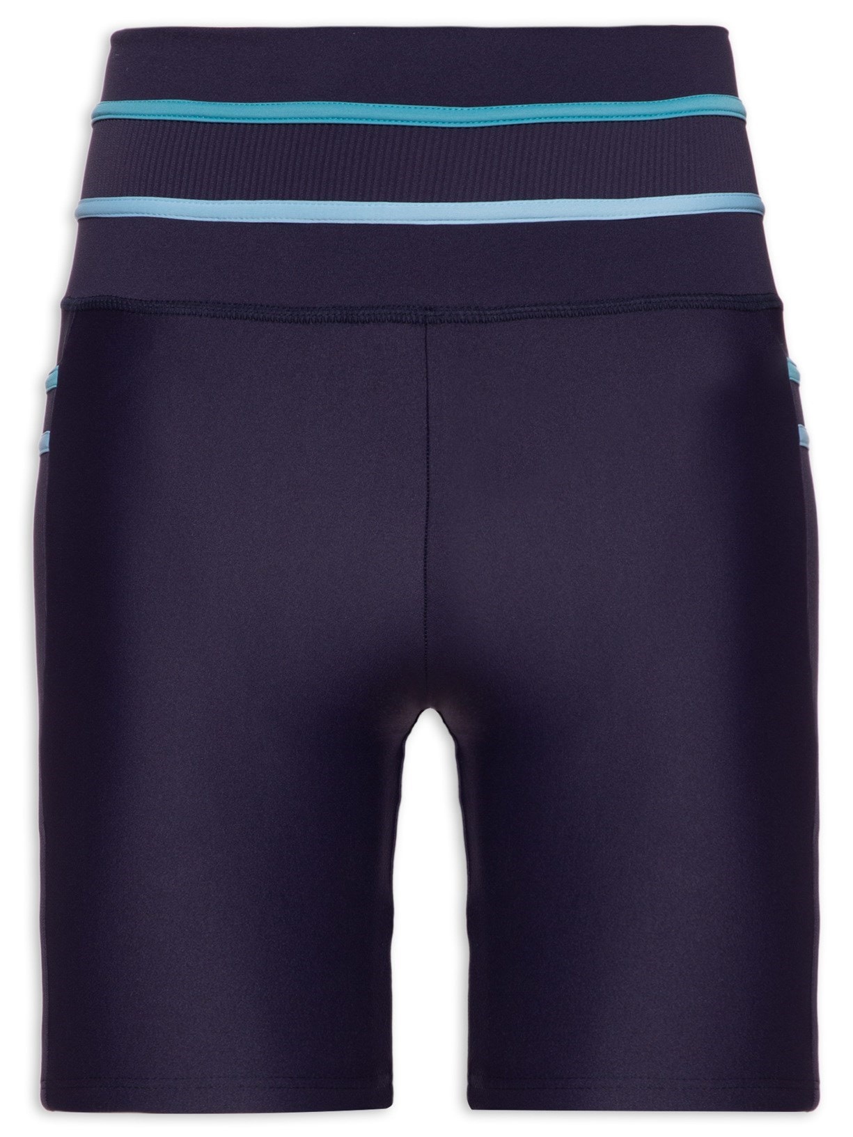 Short Feminino Liso Textura - Azul