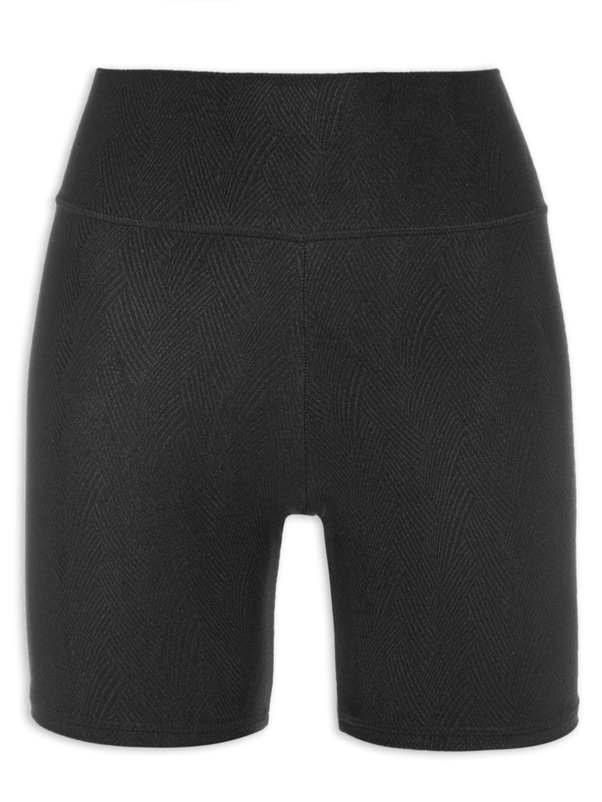 Short Feminino Liso Texturizado Preto Body For Sure