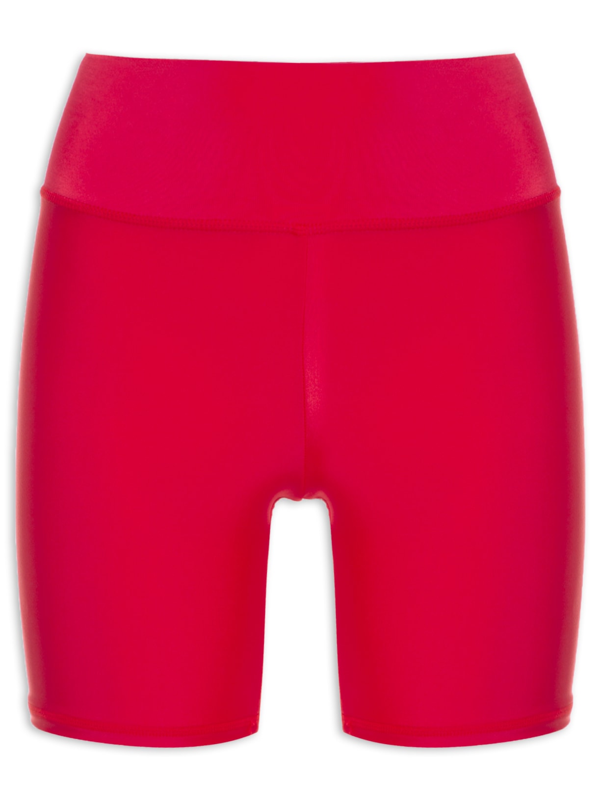 Short Feminino Liso - Vermelho