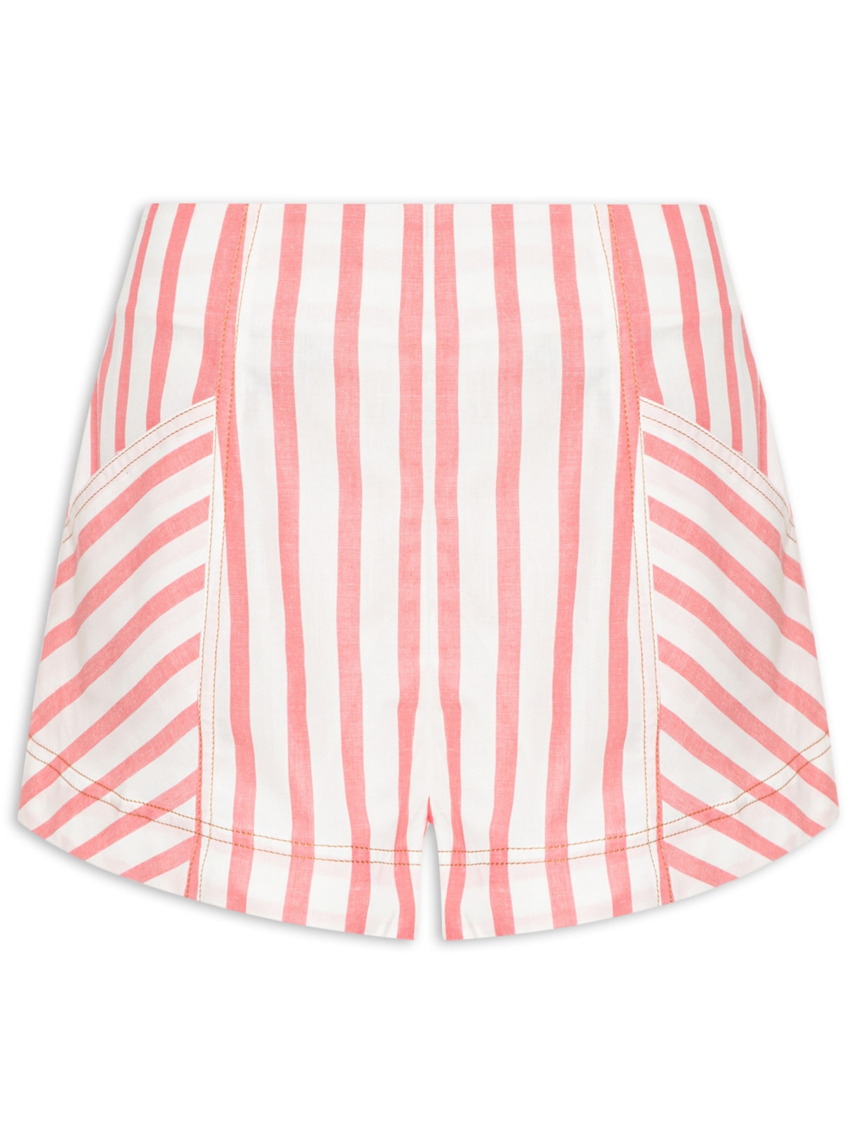 Short Feminino Listra Burburinho Vermelho Farm