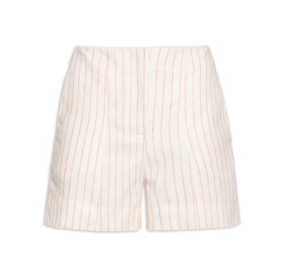 Short Feminino Listrado Básico - Bege