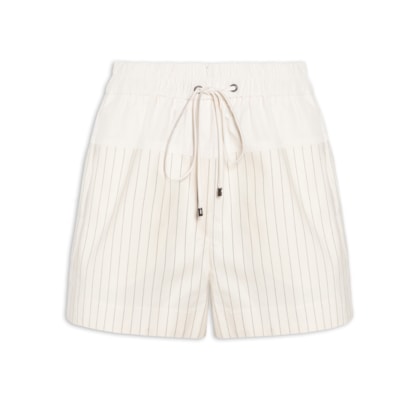 Short Feminino Listras Avignon - Branco
